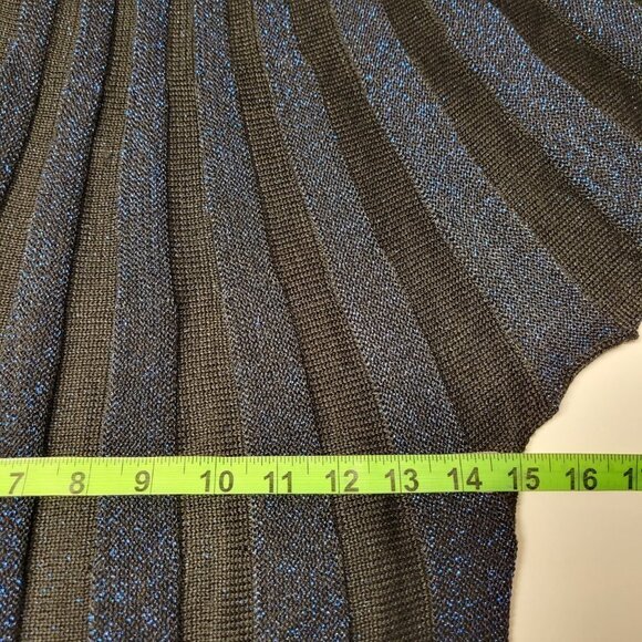 BLUE Glitter Stretchy Tunic Knit Dress or Glitter Top One Size - Picture 9 of 12